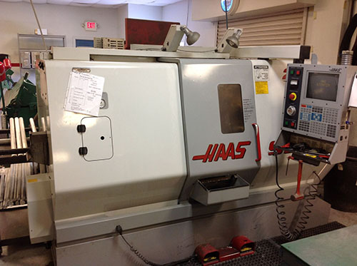 8" HYD. CHUCK HAAS ... SLANT BED LATHE